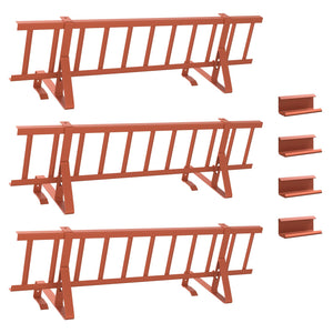 Dach Schneefang Rot Stahl 300cm