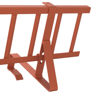 Roter Dachschneeschutz Stahl 800 cm