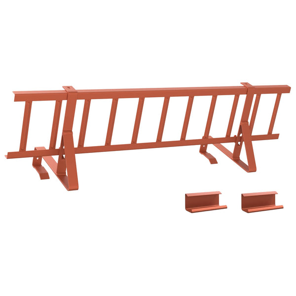 Roter Dachschneeschutz Stahl 800 cm