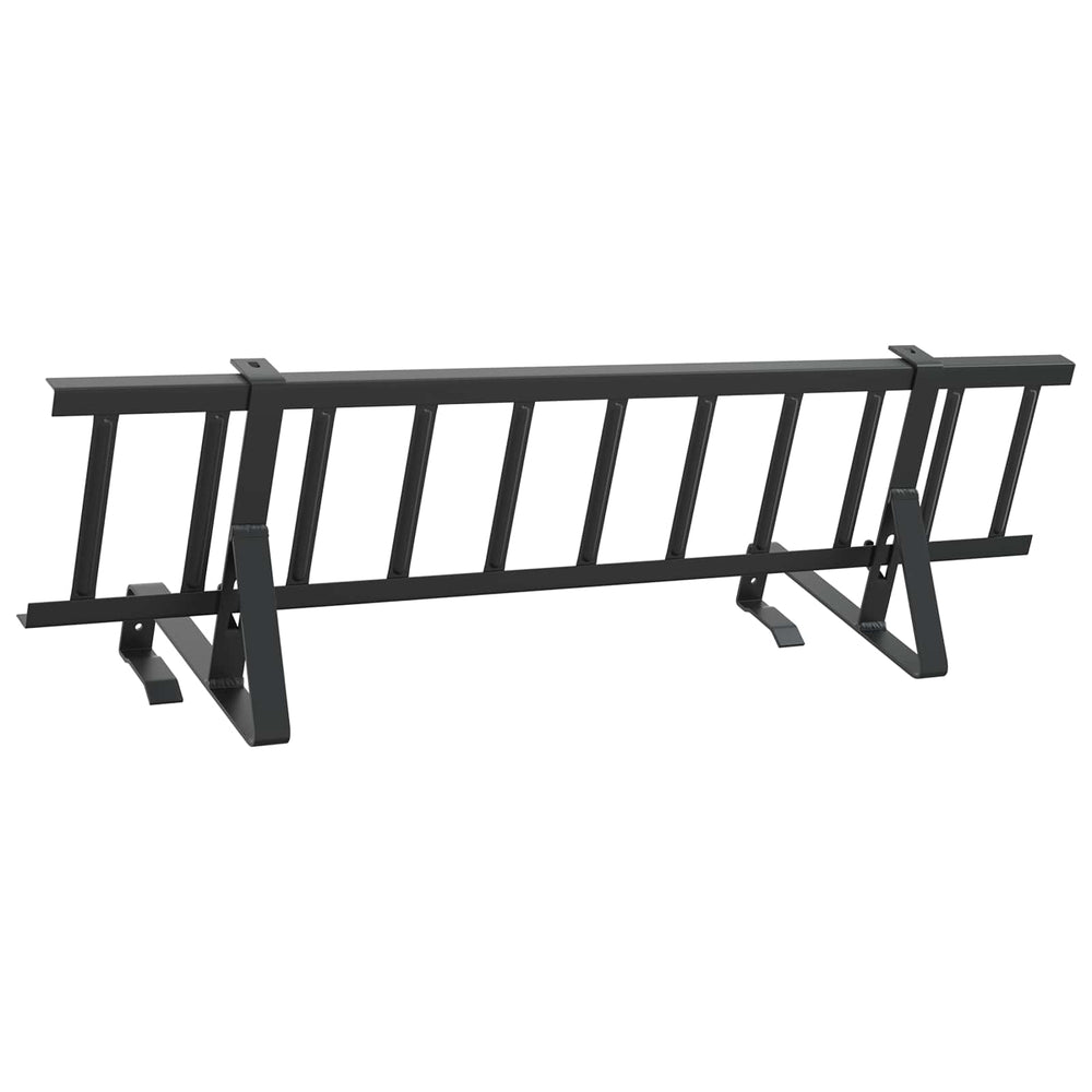 vidaXL Roof Snow Guard Black 100 x 29.5 x 34.5 cm Steel