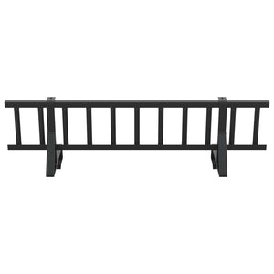 Dachschneeschild Stahl Schwarz 100cm