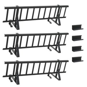 Dachschneeschild Stahl Schwarz 300cm