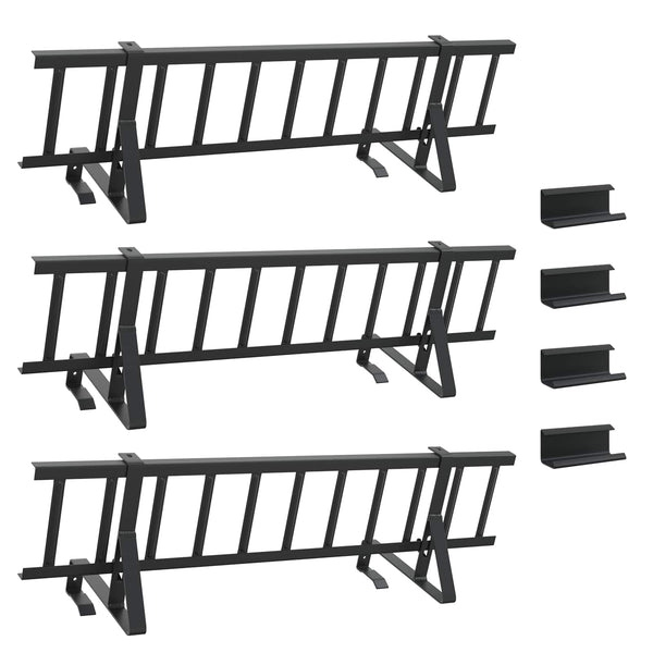Dachschneeschild Stahl Schwarz 300cm