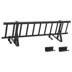 Dachschneeschild Stahl Schwarz 800cm
