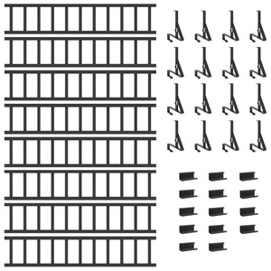 Dachschneeschild Stahl Schwarz 800cm