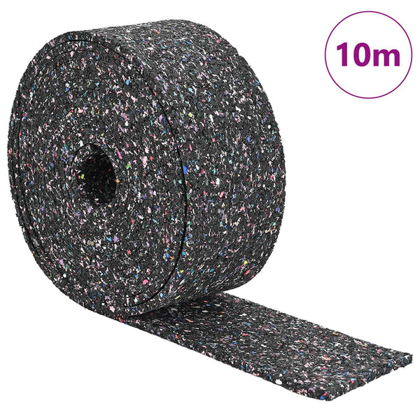 Gummi Granulat Rolle Schwarz 1000 x 8 x 0,6 cm