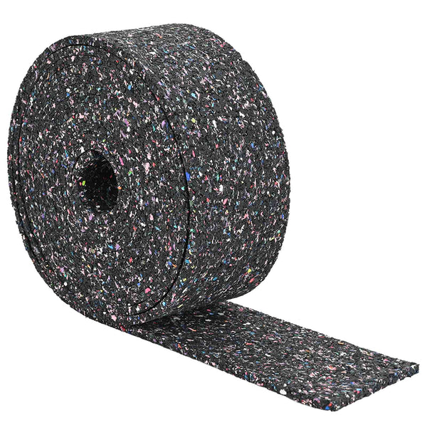 Gummi Granulat Rolle Schwarz 200cm