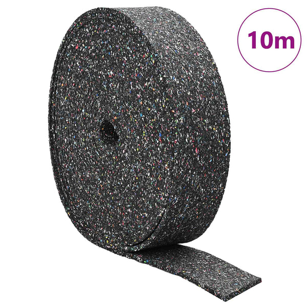 Gummi Granulat Rolle Schwarz 1000x10x1 cm