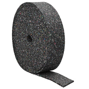 Gummi Granulat Rolle Schwarz 200x10x1 cm