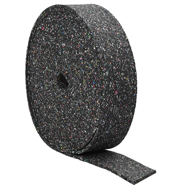 Gummi Granulat Rolle Schwarz 200x10x1 cm