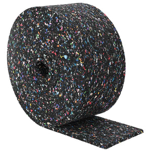 Gummi Granulat Rolle Schwarz 1000x12x0,6cm