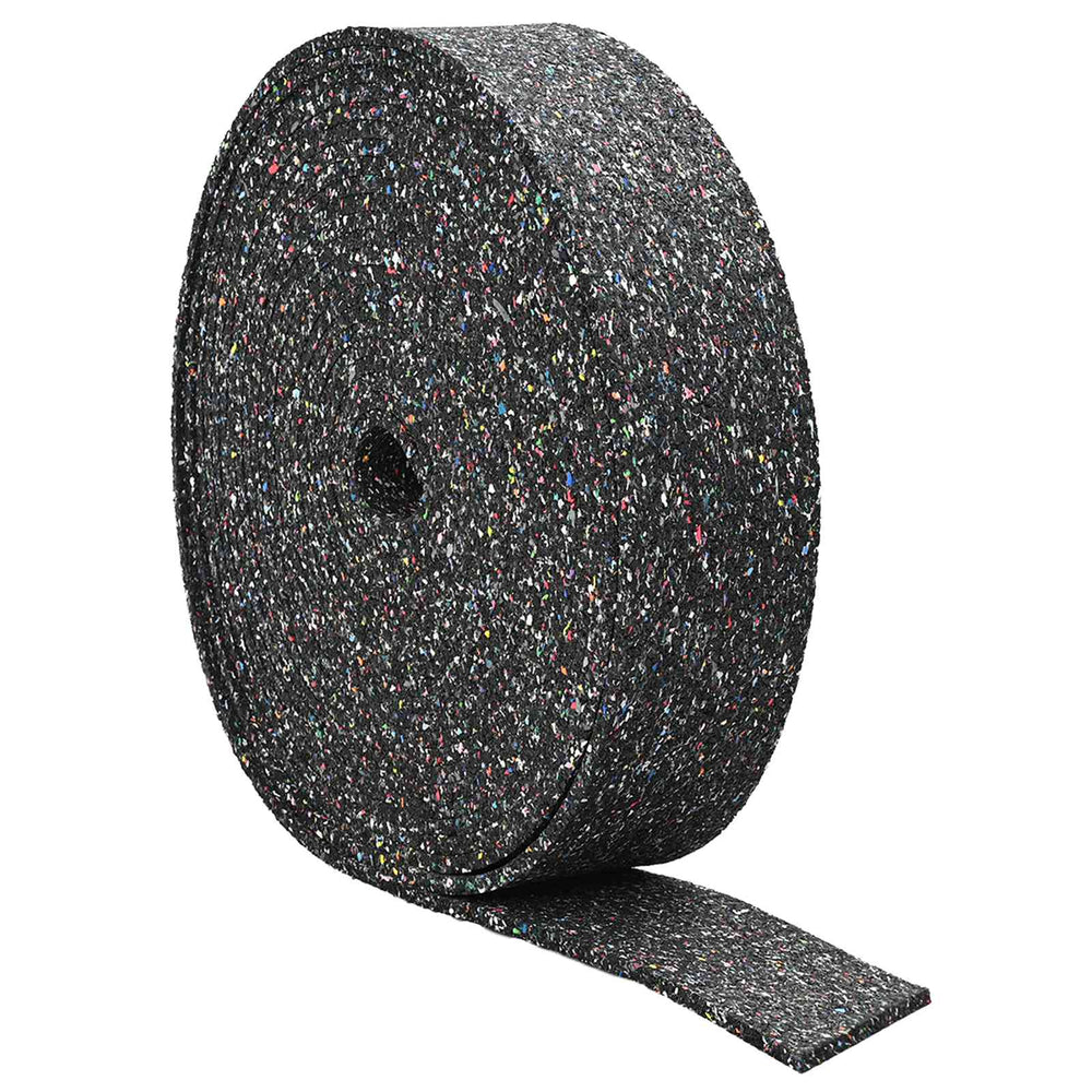 Gummi Granulat Rolle, Schwarz, 200x12x0.6cm