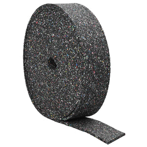 Gummi Granulat Rolle, Schwarz, 200x12x0.6cm