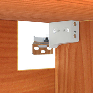 Wandschrank mit Regal, 2er Set, Wachsbraun