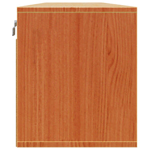 Wandschrank mit Regal, 2er Set, Wachsbraun