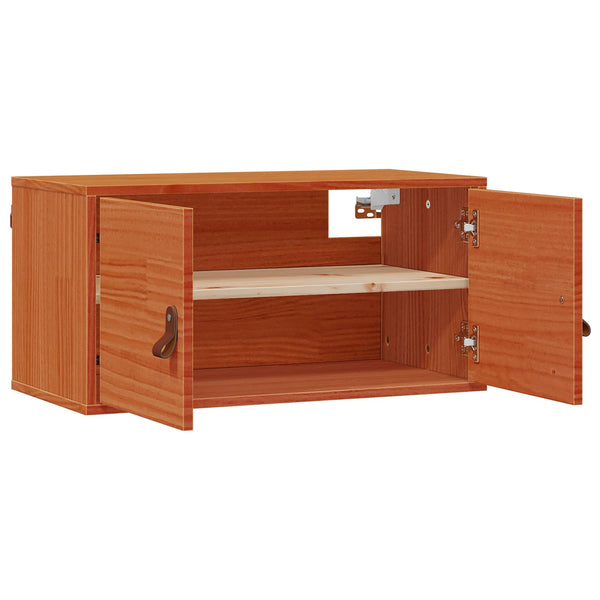 Wachsbrauner Wandschrank Kiefer Massivholz 60x30