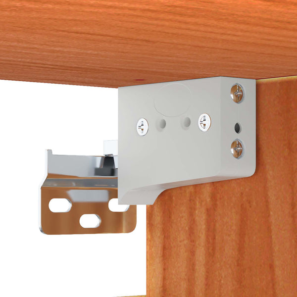 Wandschrank mit Regal, 2er Set, Wachsbraun
