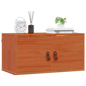 Wandschrank mit Regal, 2er Set, Wachsbraun