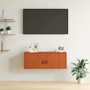 Wachsbrauner Wandschrank Kiefer Massivholz 80cm