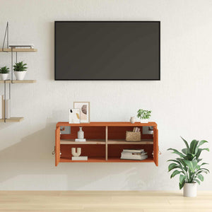 Wachsbrauner Wandschrank Kiefer Massivholz 80cm