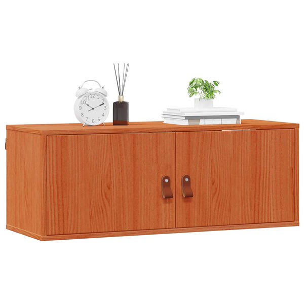 Wachsbrauner Wandschrank Kiefer Massivholz 80cm