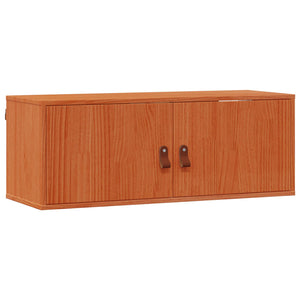 Wandschrank mit Regal, 2er Set, Wachsbraun