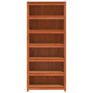 Bücherregal Wachsbraun Massivholz 80x183cm