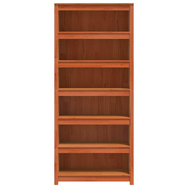 Bücherregal Wachsbraun Massivholz 80x183cm