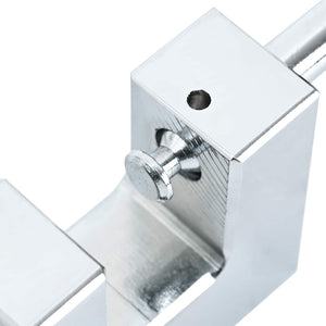 Vorhängeschloss 6er Set, Silber Stahl