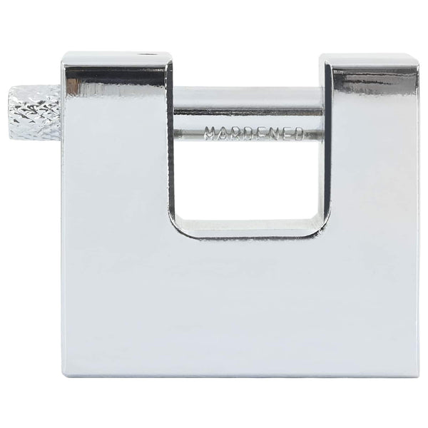 Vorhängeschloss 6er Set, Silber Stahl