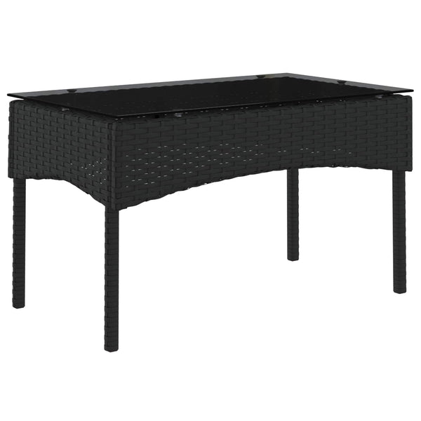 Gartensofa Set 2-teilig Poly Rattan mit Kissen