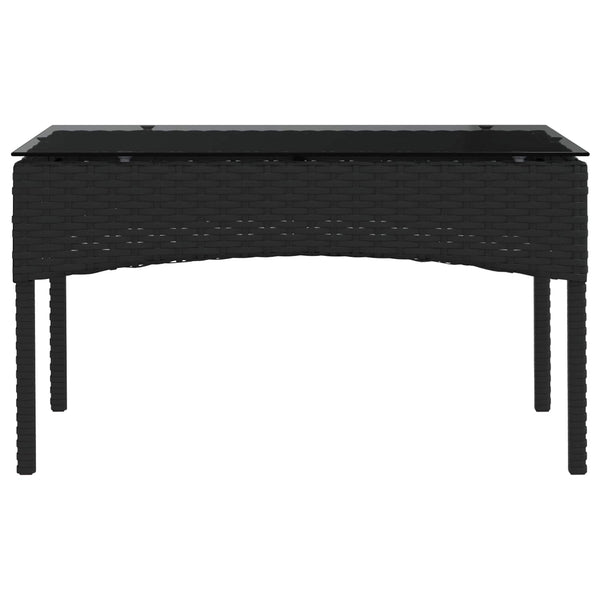 Gartensofa Set 2-teilig Poly Rattan mit Kissen