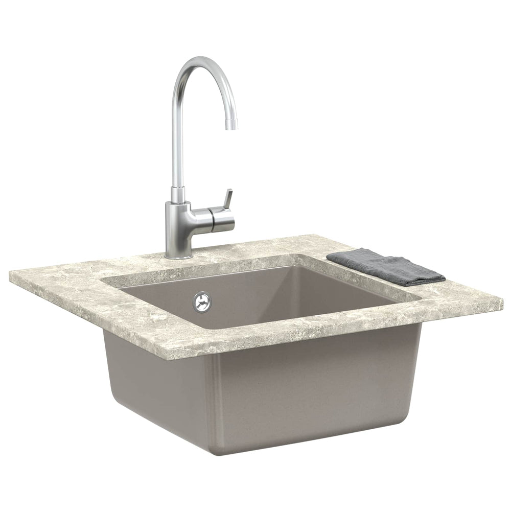 Graues Quarz-Harz Waschbecken 430x460mm