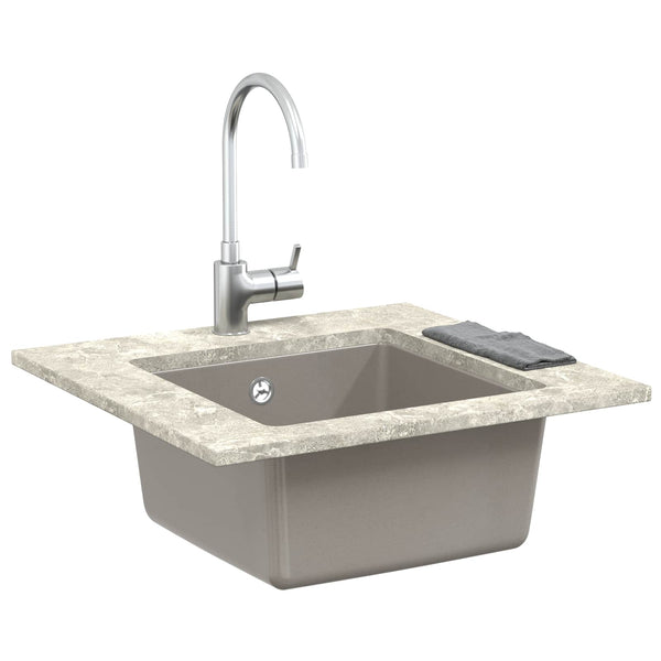 Graues Quarz-Harz Waschbecken 430x460mm