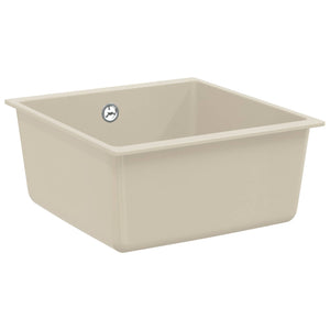 Beige Küchenspüle, 430 x 460 mm