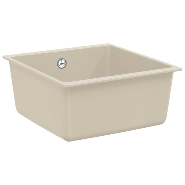 Beige Küchenspüle, 430 x 460 mm