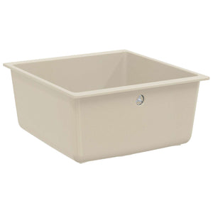 Beige Küchenspüle, 430 x 460 mm