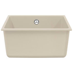 Beige Küchenspüle, 430 x 460 mm