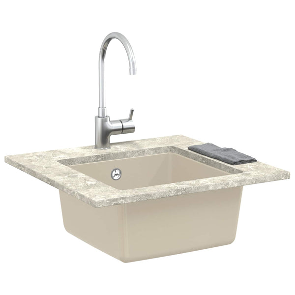 Beige Küchenspüle, 430 x 460 mm