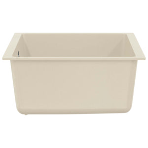 Beige Küchenspüle, 430 x 460 mm