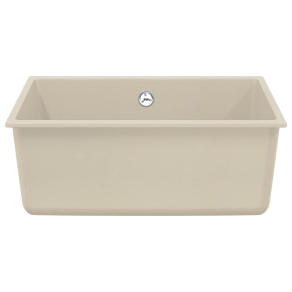 Beige Küchenspüle, 530 x 460 mm