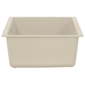 Beige Küchenspüle, 530 x 460 mm