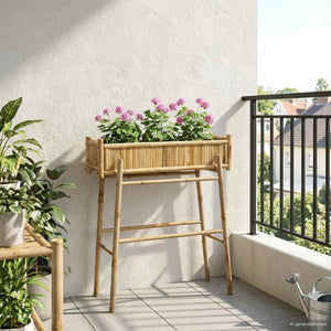 Bambus Garten Pflanzkasten mit Halter