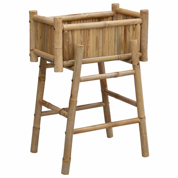 Bambus Gartenpflanzer mit Halter