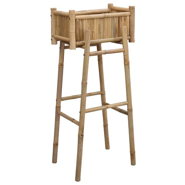 Bambus Gartenpflanzer mit Halter