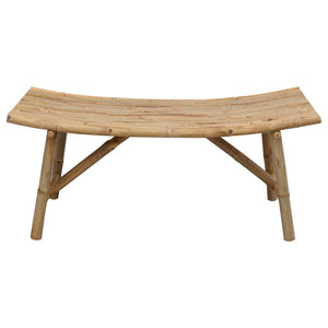 Gartenbank Bambus Natur 110cm