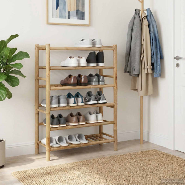 Bambus Schuhregal mit Stauraum