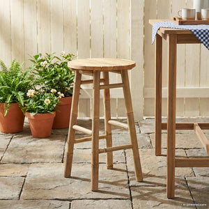Bambus Gartenhocker Natur