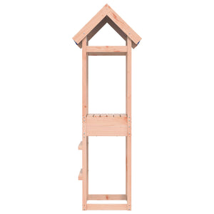 Spielturm Braun Douglasienholz mit Schaukel & Rutsche