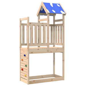 Spielturm Braun Kiefernholz 110,5x52,5x215cm